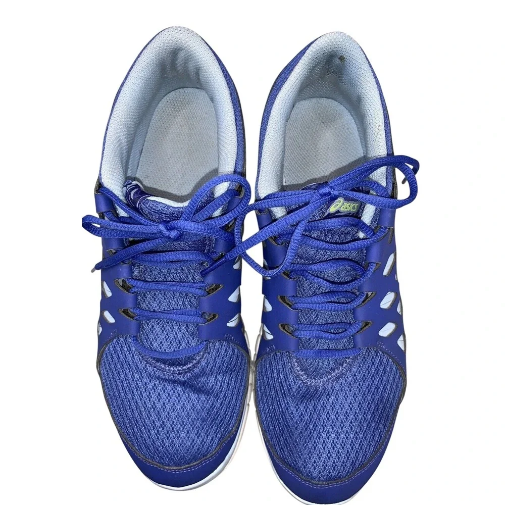 ASICS Gel-Fit Tempo Women's 9.5 Blue S563N Running Shoes Cross Training Lace Up